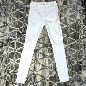 Hollister - White - High Rise Super Skinny Jean - size: 7 Long